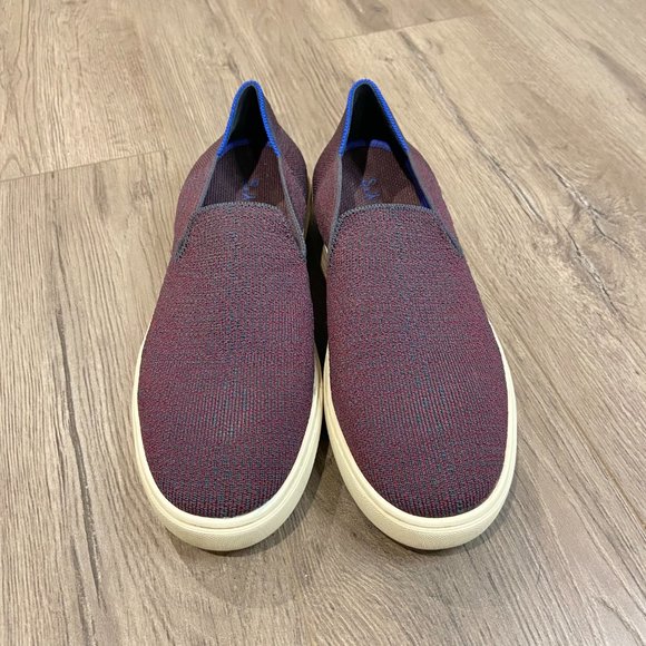 Rothy's The Sneaker Fig Python Purple Slip On - Picture 4 of 12